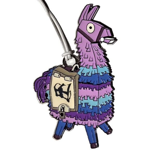 Hallmark Fortnite Loot Llama Ornament Christmas Tree Metal Enamel Colorful 2020 - Picture 1 of 4
